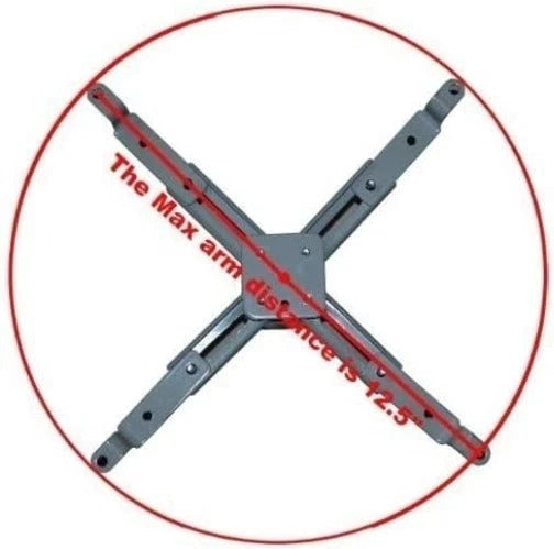 Versatile Adjustable Projector Mount for Flat or Vaulted Ceilings - 44 lbs Ca...