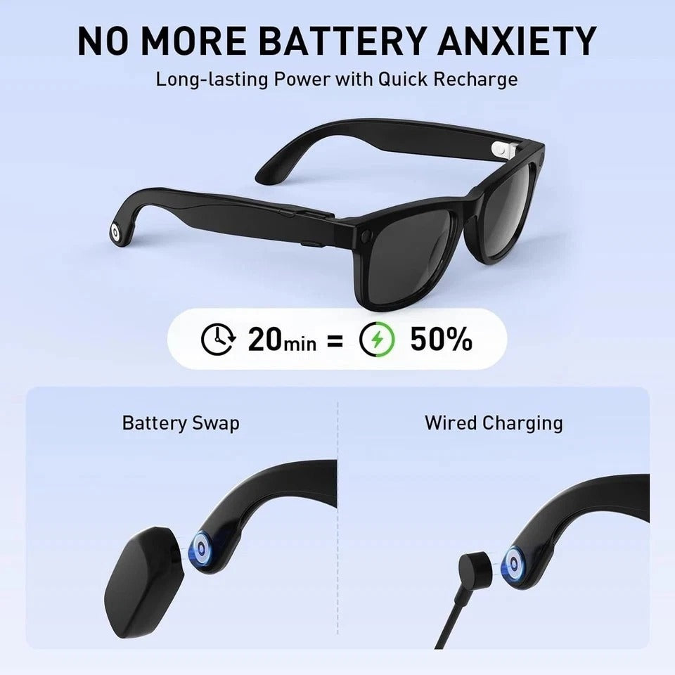Carina C1 Wearable Battery Pack for RayBan Meta Smart Glasses, Ultra-Light