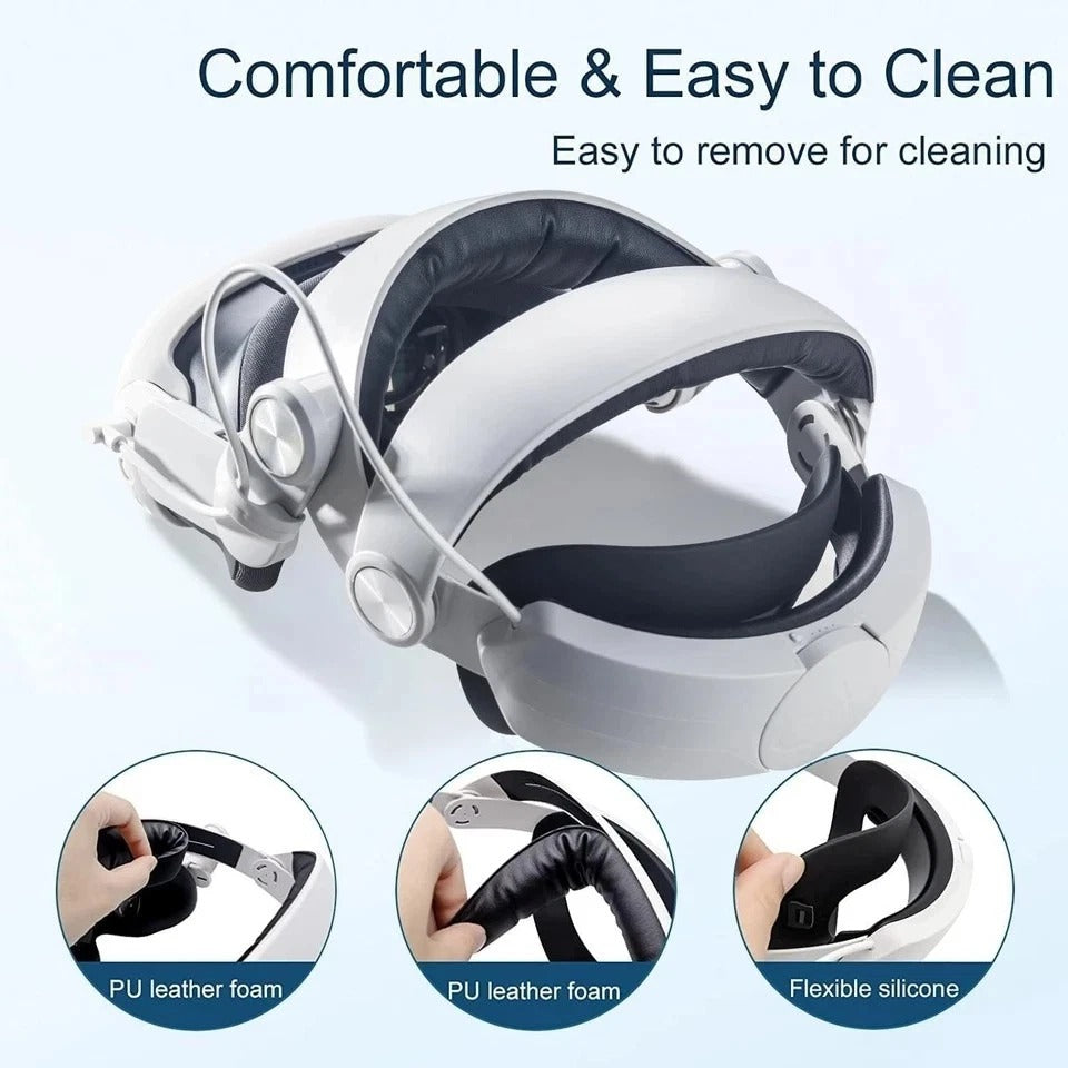 Head Strap with Battery for Meta Quest 3/Quest 3S, Adjustable Elite Strap for...