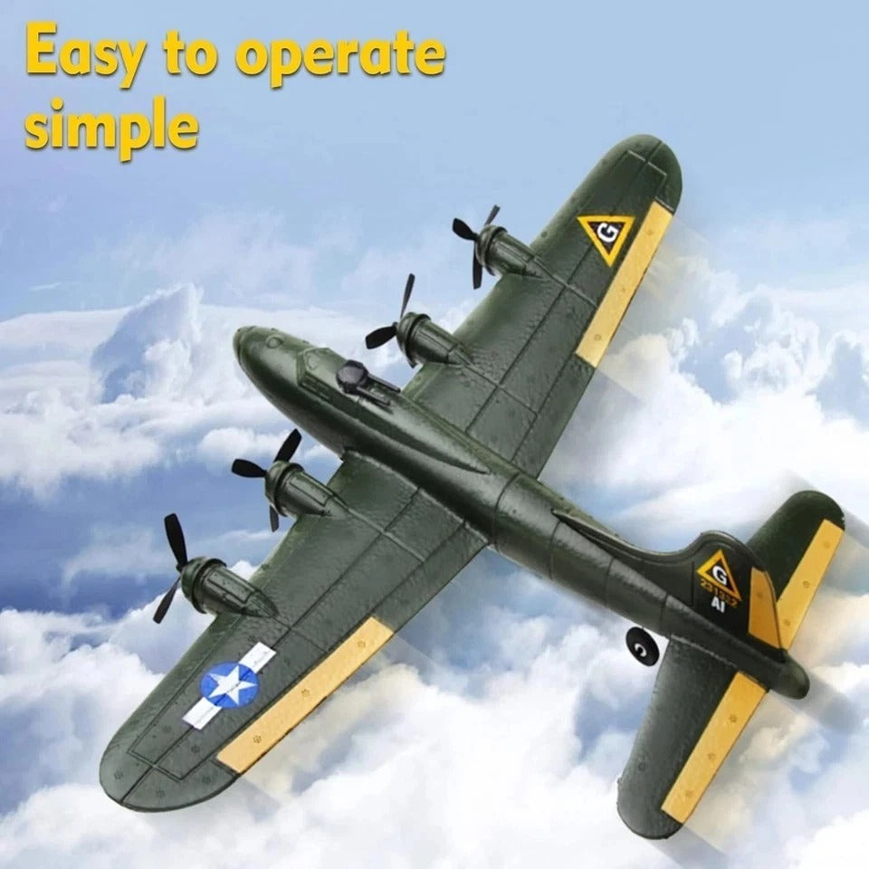 B-17 RC Plane, 2 Channel RC Airplane, 2.4Ghz Remote Control Airplane, Ready to F