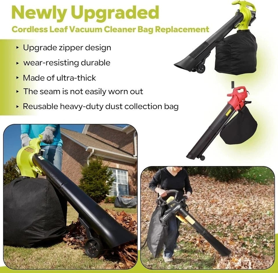 Leaf Bag Replacement Part # 205110001 Compatible with Ryobi 40V Vac Attack Leaf