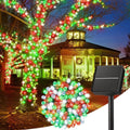 Minetom Solar Christmas Lights Outdoor Waterproof, 40 FT, Red Green and White