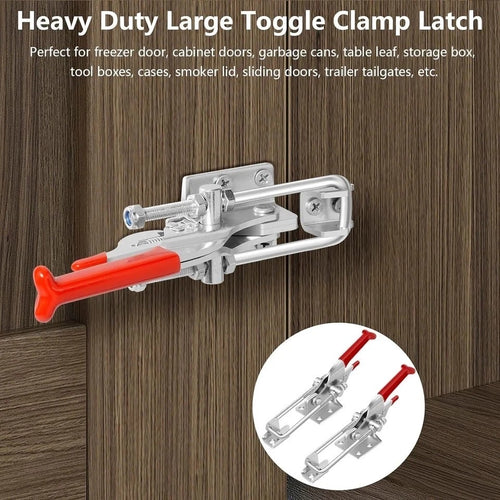 2 Pack Heavy Duty Toggle Latch Clamp, 2000Lbs Adjustable Lock for Equipment