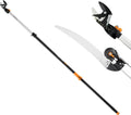 2-In-1 Extendable Tree Pruner and Pole Saw (Extends 7.9 - 12 Feet) with Rotating