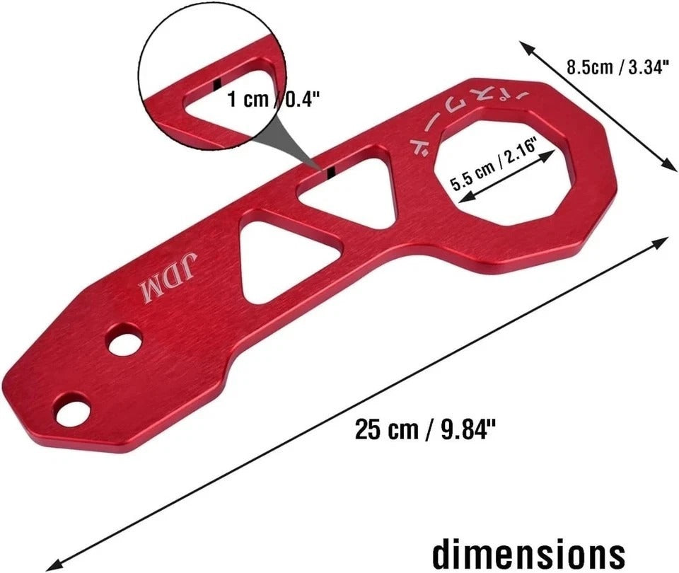 Rear Tow Towing Hook for Universal Car Auto Trailer Ring Aluminum Racing Tra