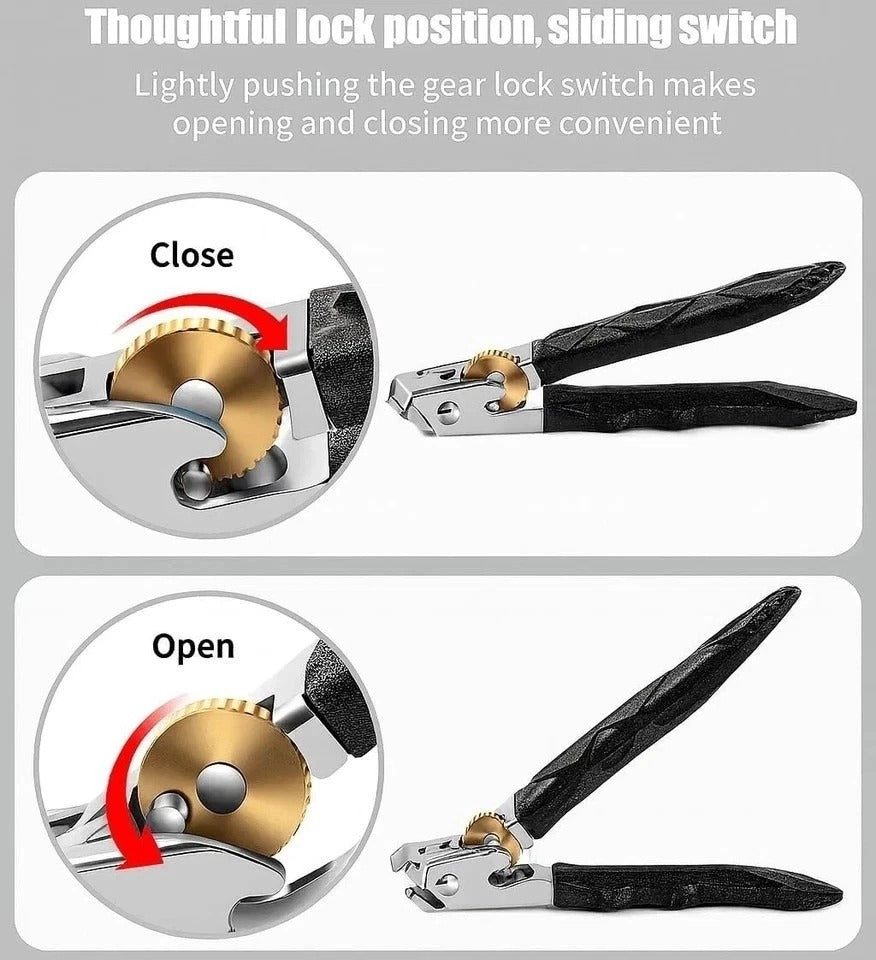 Goredny Toe Nail Clippers, Toenail Clippers for Thick Toenails, Wide Jaw Openin