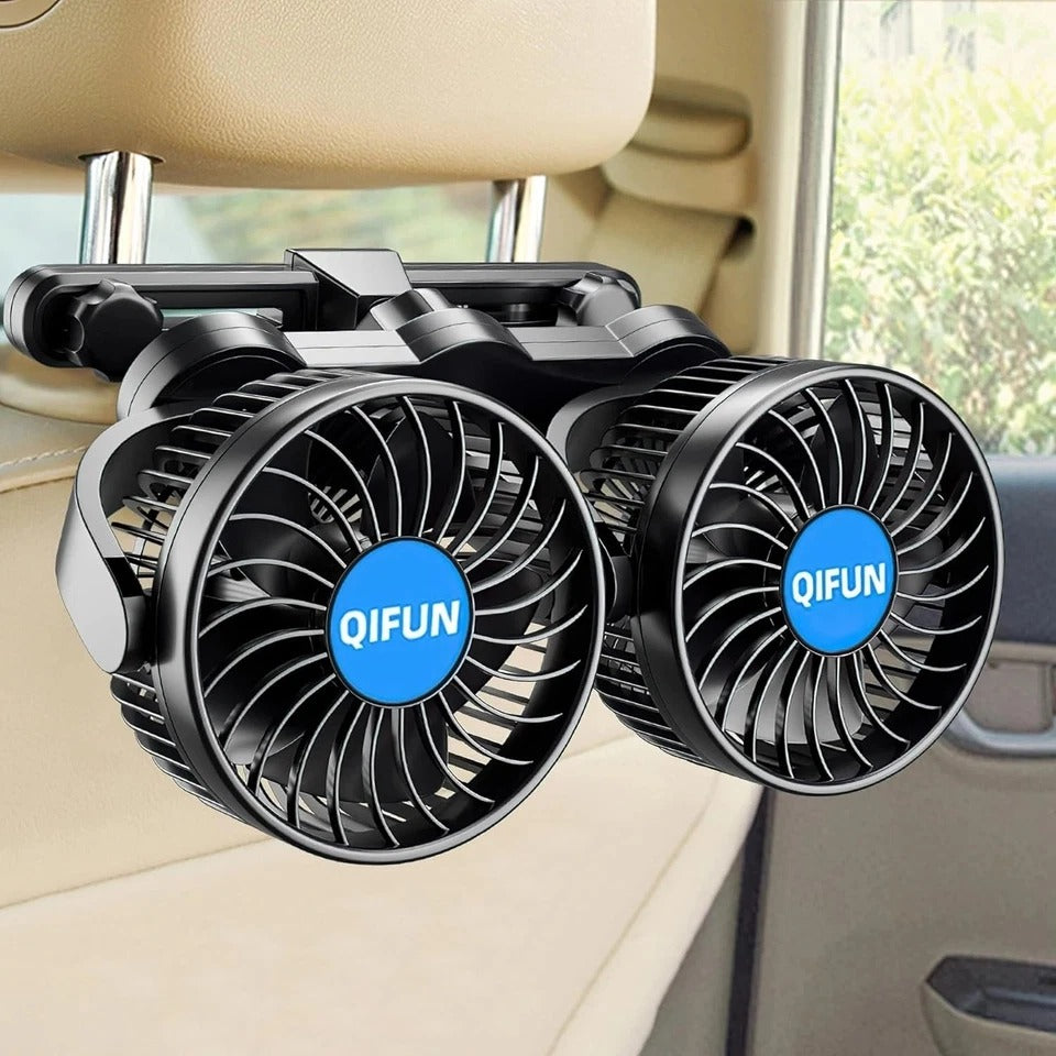12V Car Fan, Portable Car Fan Cool Gadgets for Rear Seat Passenger, 4'' Headrest