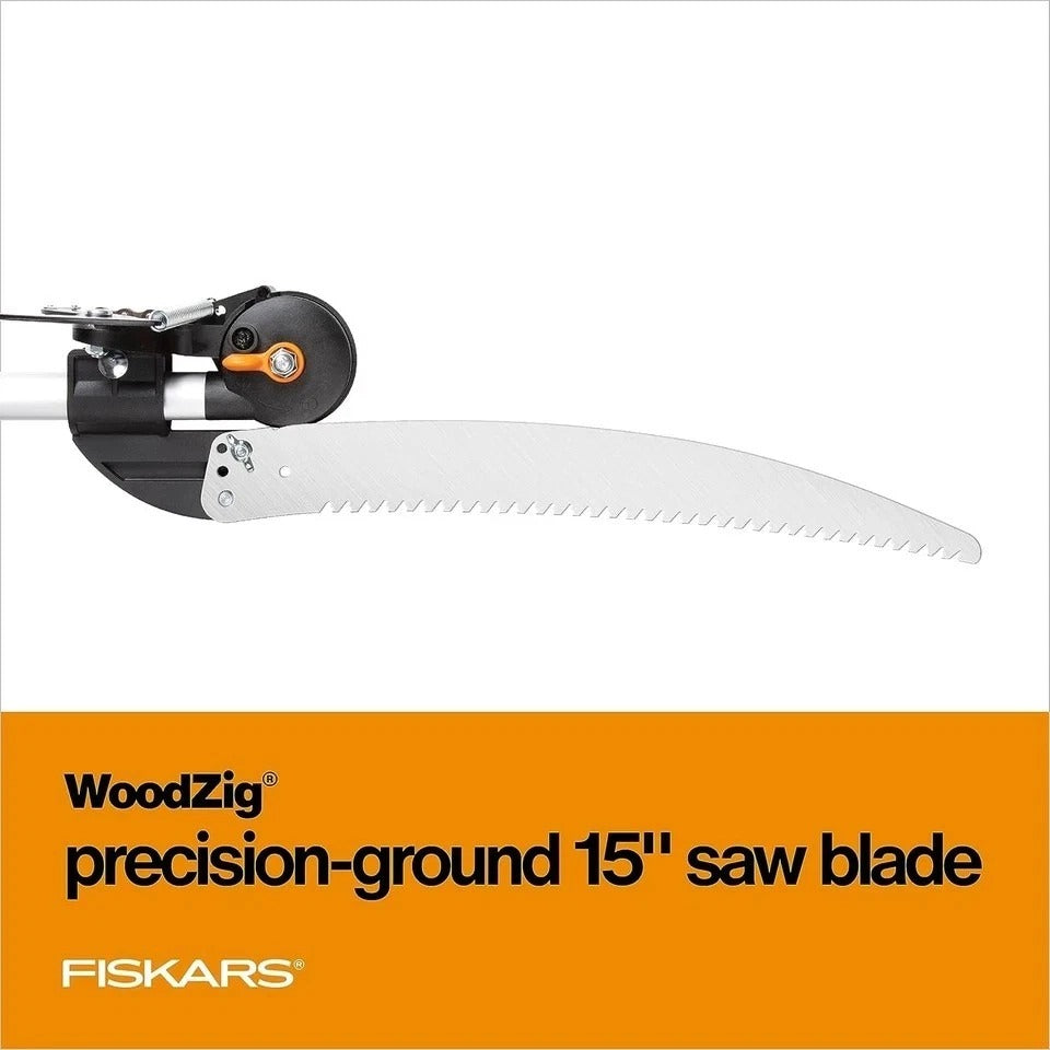 2-In-1 Extendable Tree Pruner and Pole Saw (Extends 7.9 - 12 Feet) with Rotating