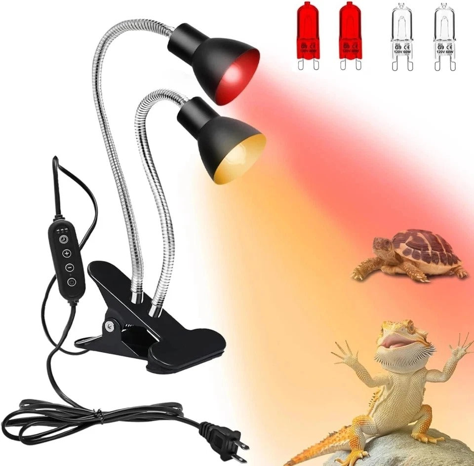 Reptile Heat Lamp, UVA UVB Light for Turtle, Bearded Dragon, Basking Light for B