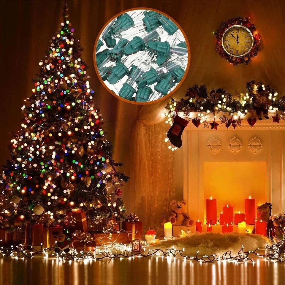 100 Pieces 2.5V Replacement Christmas Tree Light Bulbs Mini Incandescent Wire St