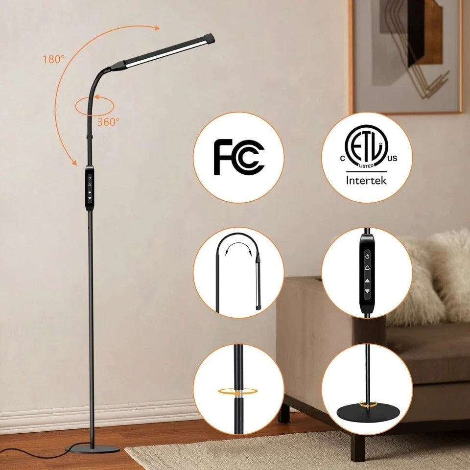 LED Floor Lamp for Bedroom Standing Lamp Eyelash Light Tattoo lamp lash Light