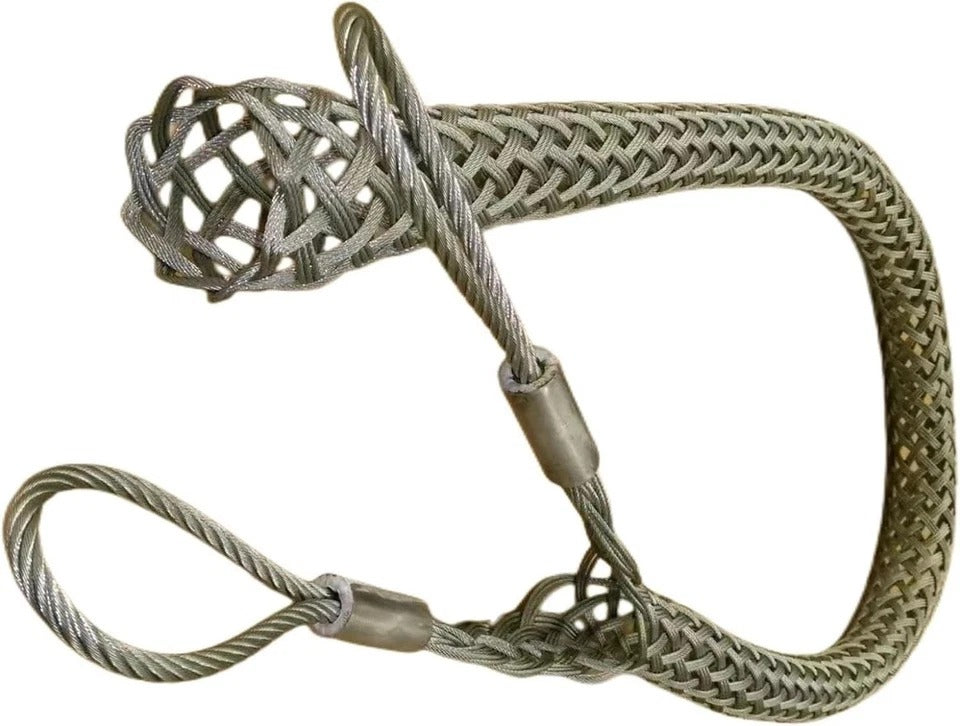 Wire & Cable Mesh Pulling Grip, Double Head Cable Pulls, Suitable for Light & He