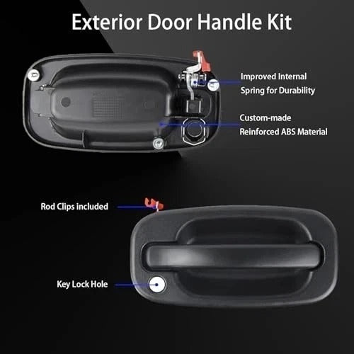 15721572 Exterior Door Handles Set Compatible with 1999-2007 Chevy Silverado