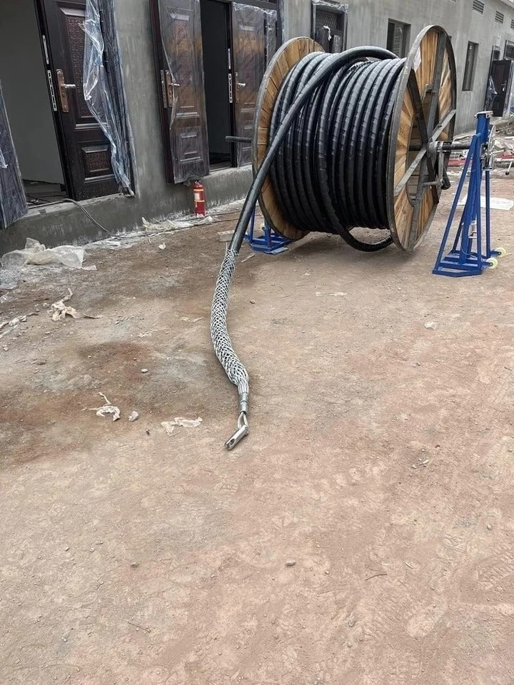 Wire & Cable Mesh Pulling Grip, Double Head Cable Pulls, Suitable for Light & He