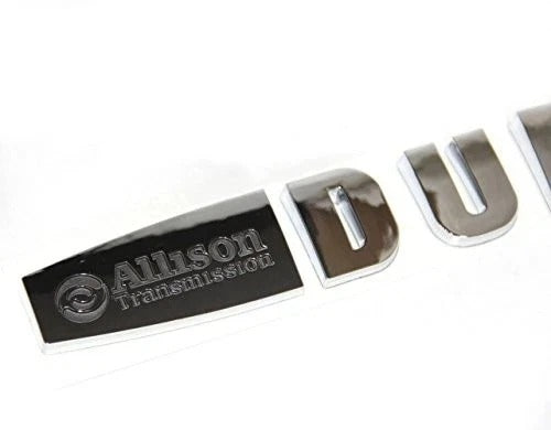 2Pack OEM Allison Duramax Badges Emblems Compatible with Silverado chrome1