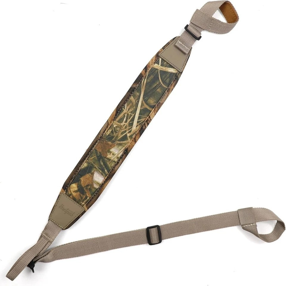 HUNTPAL Non-Swivel No Drill Stalker Sling Two Basic Style, Waterfowl Camo
