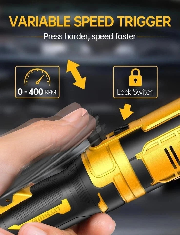 3/8 Inch Cordless Ratchet Wrench, for DEWALT 20V Max Battery, 88Ft-Lbs, 0-400RPM