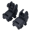 Tactical Folding Back Up Iron Sight Flip Up Front Rear Sights Set Picatinny Rail