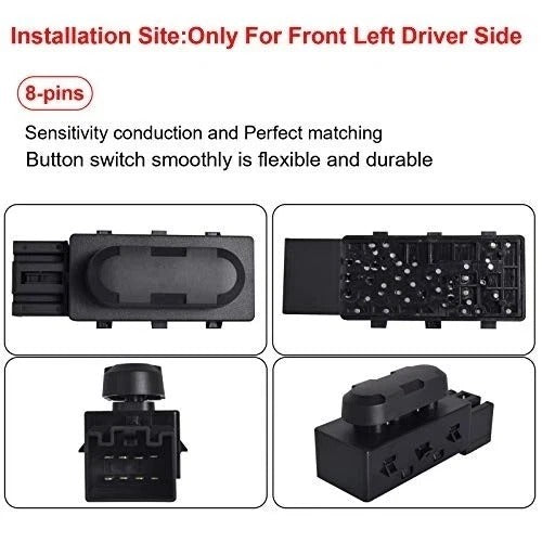 Power Seat Switch Left Driver Seat Fit for Ford/Lincoln/Mercury-2009-2014 F