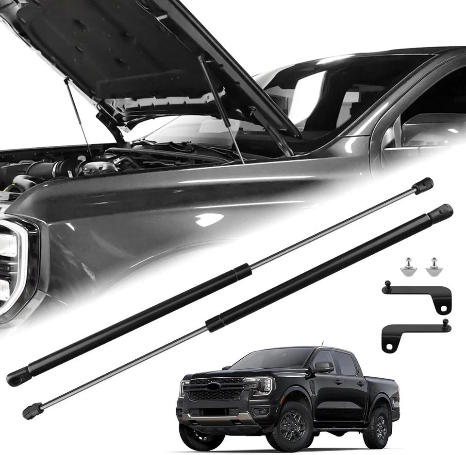 Hood Struts for Ford Ranger 2024+, No-Drill Gas Lift Support Shocks Kit