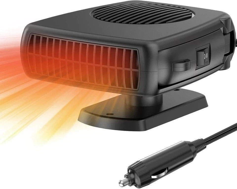 200W Car Heater, 12 Volt Portable Heater for Cars, Auto Windshield Defogger D...
