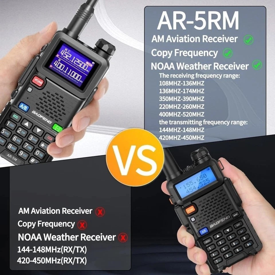 2 Pack BAOFENG Ham Radio Long Range 10W Walkie Talkies USB-C Rechargeable 999CH