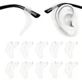 Anti-Slip Silicone Eyeglass Ear Grips 10 Pairs Sports Glasses Sunglasses Reading
