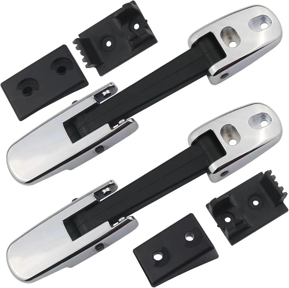 Mack Hood Latch Strap W/Catch Bracket Left Driver & Right Passenger Side Chrome