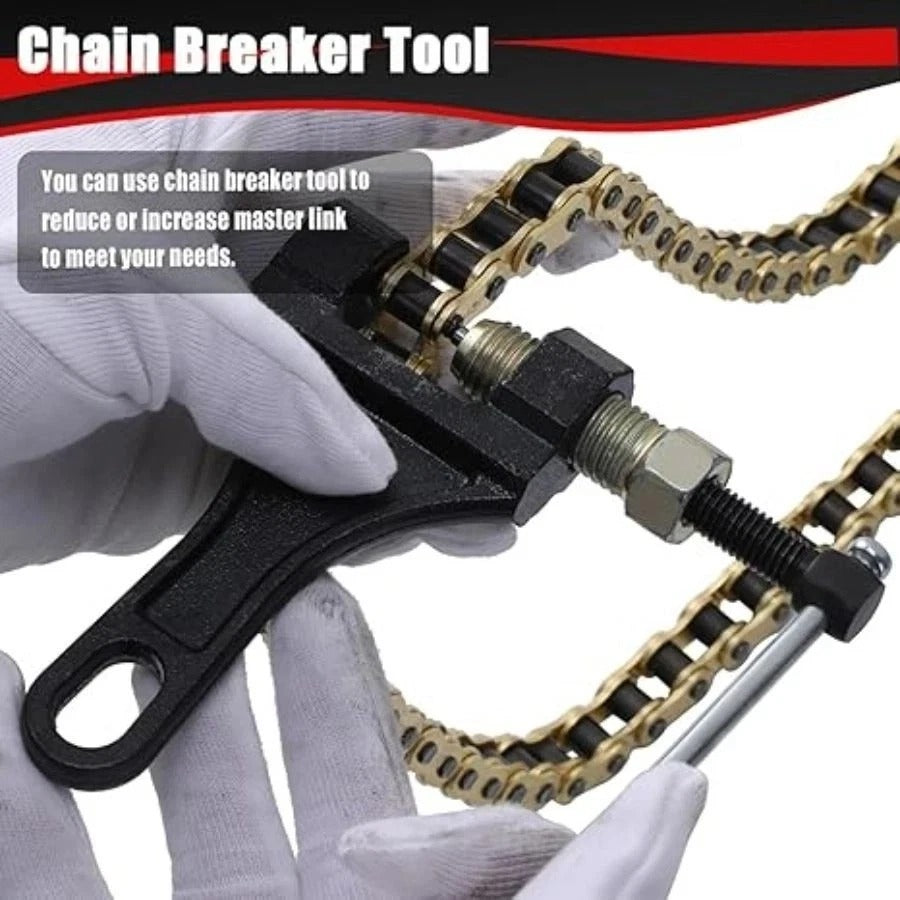 428 Motorcycle Chain 132 Link Gold with Chain Breaker for TTR125 TTR225-132