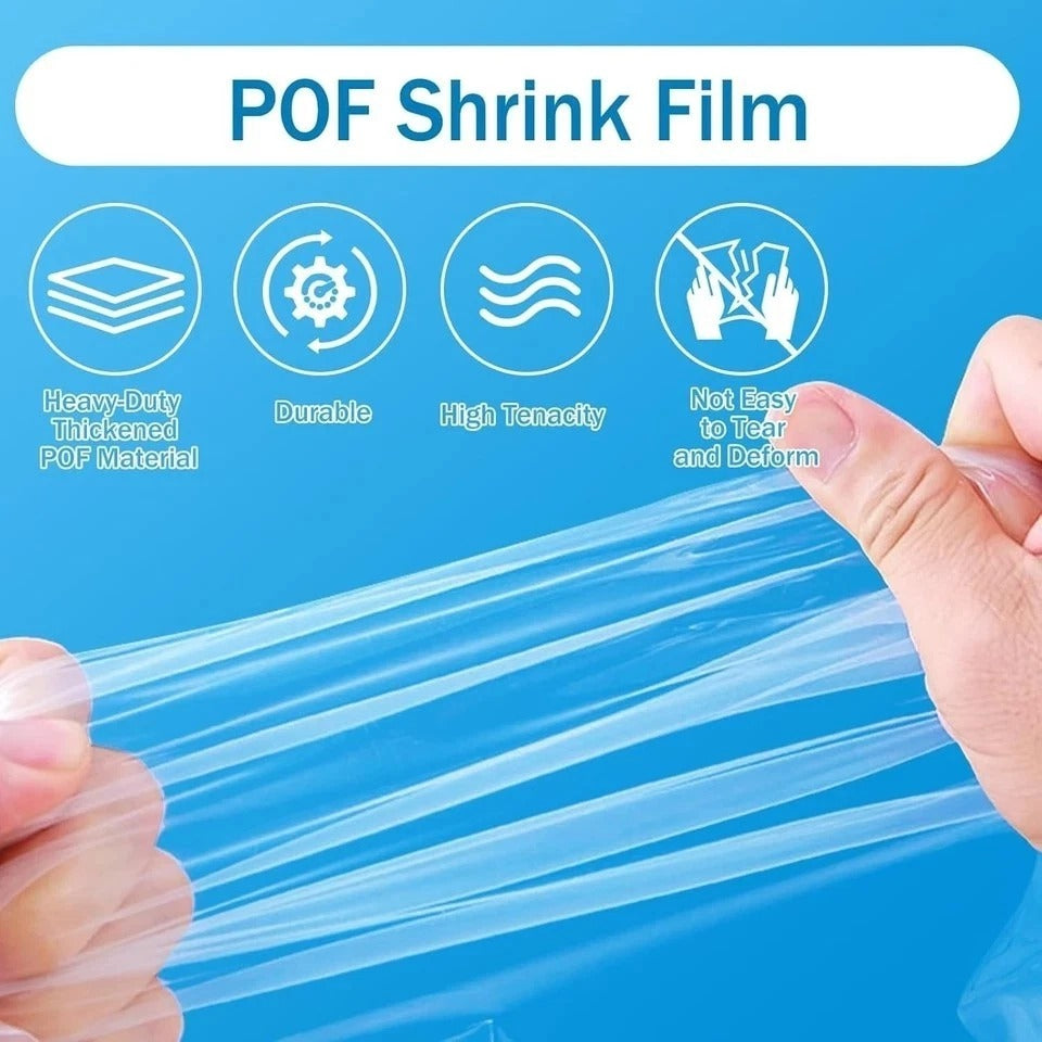 Window Insulation Kit, 63 × 394 Inch Plastic Window Coverings for Winter, Thicke