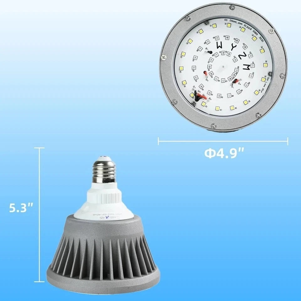 Color LED Pool Lights for Inground Pool, 120V 40W RGBW Pool Light Bulb for Ingro