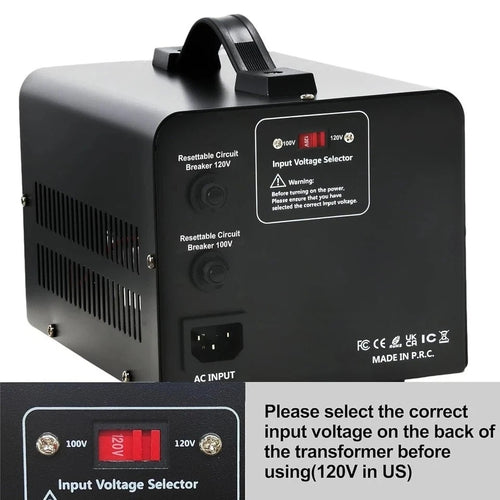 1000W US 120V to 100V JP Japan Voltage Converter Step Down/Up Transformer Ideal