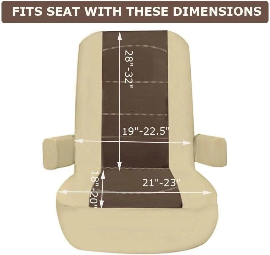 2 Pack RV Seat Covers for Captains Chairs,Motorhome Seat Covers for Class-A RV