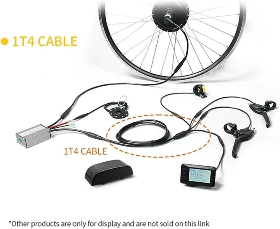 1T4 E-Bike Waterproof Cable 105cm for Throttle Display Brake Connect