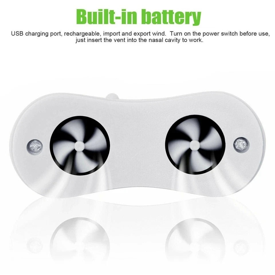 Stop Snore Aid Stopper Micro Electric Noise Anti Snoring Device Sleep Apnea Blue