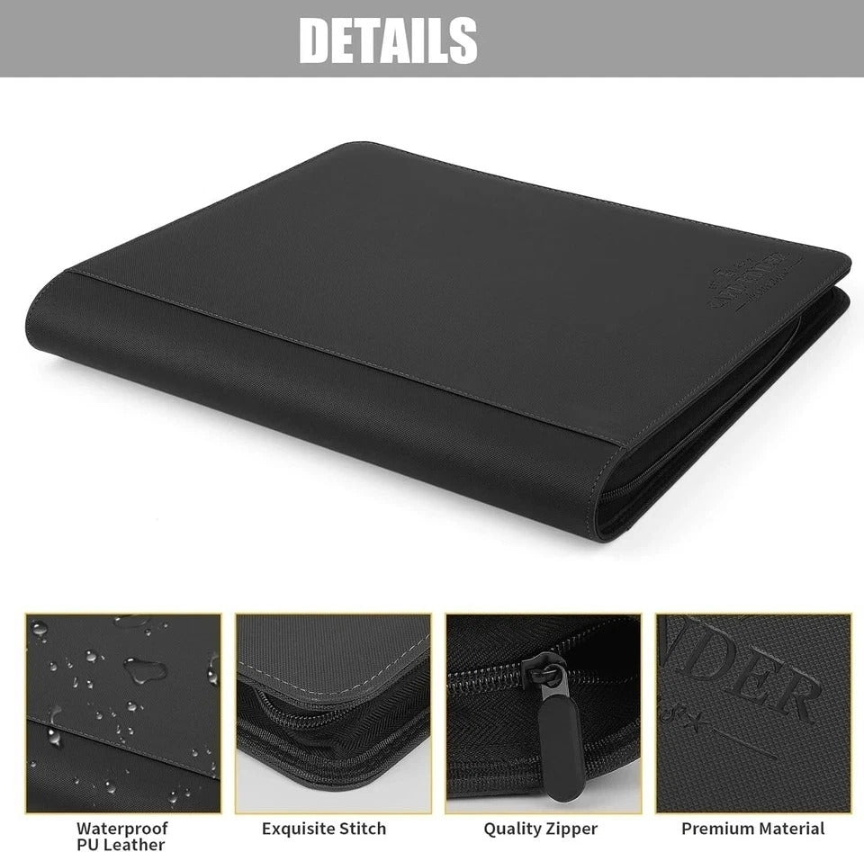 Toploader Binder Holds 288 Toploaders 9 Pocket Top Loader Binders for 3 x 4''
