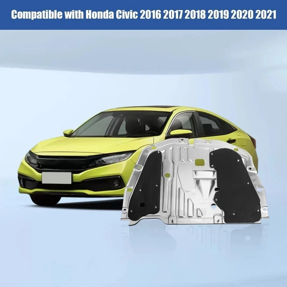 Honda Civic 2016-2021 Engine Splash Shield Guard, Under Car Cover OEM 74110-TBA