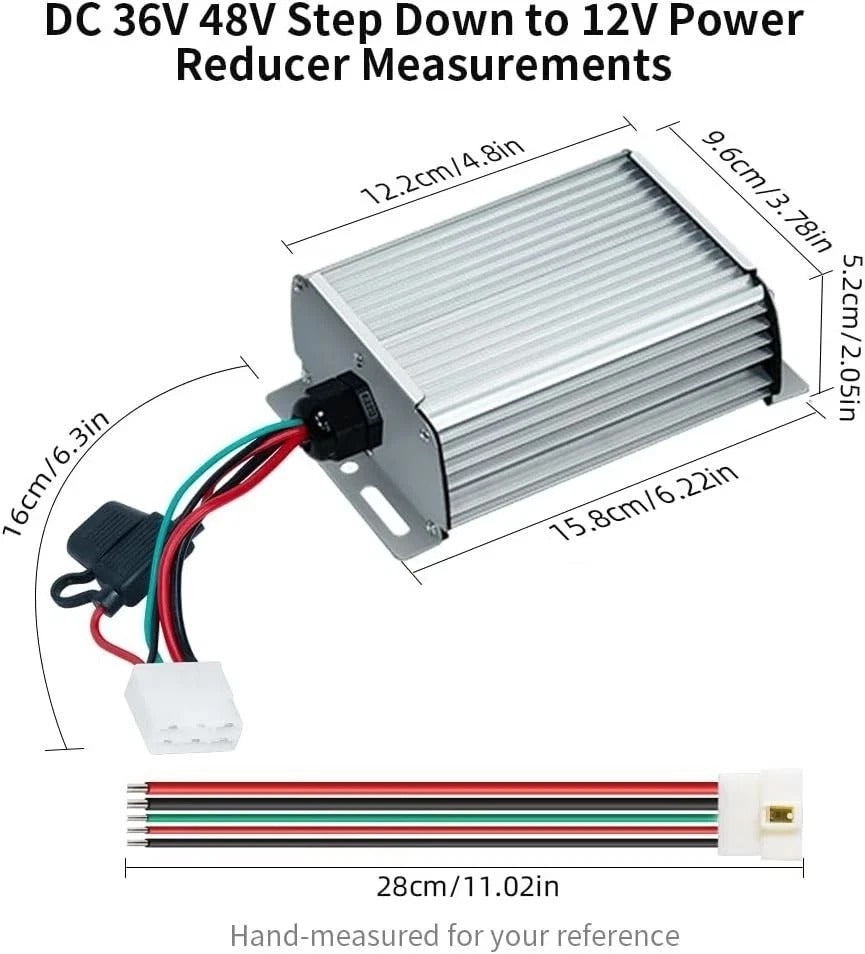 DC-DC 96V 84V 72V 60V 48V 36V to 12V 30A 360W Step Down Converter Voltage Reduce