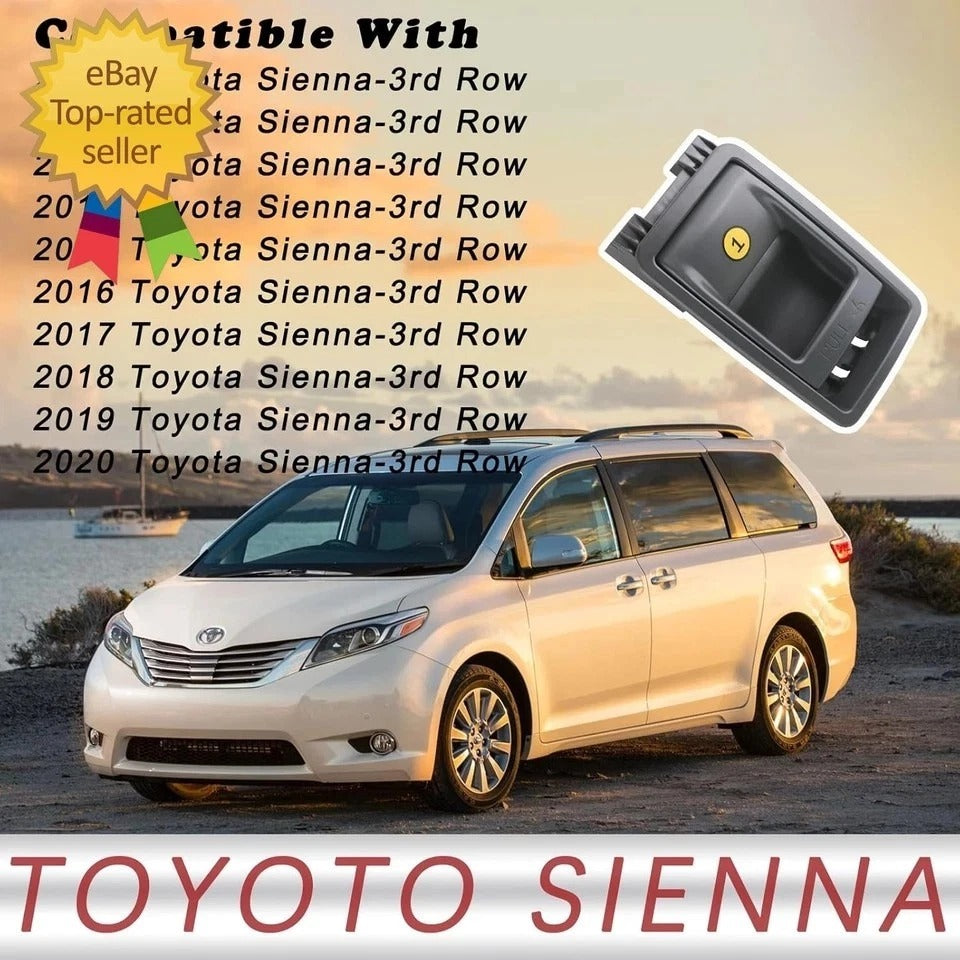 Folding Seat Latch Release Handle | Compatible with 11-20 Toyota Sienna | Replac