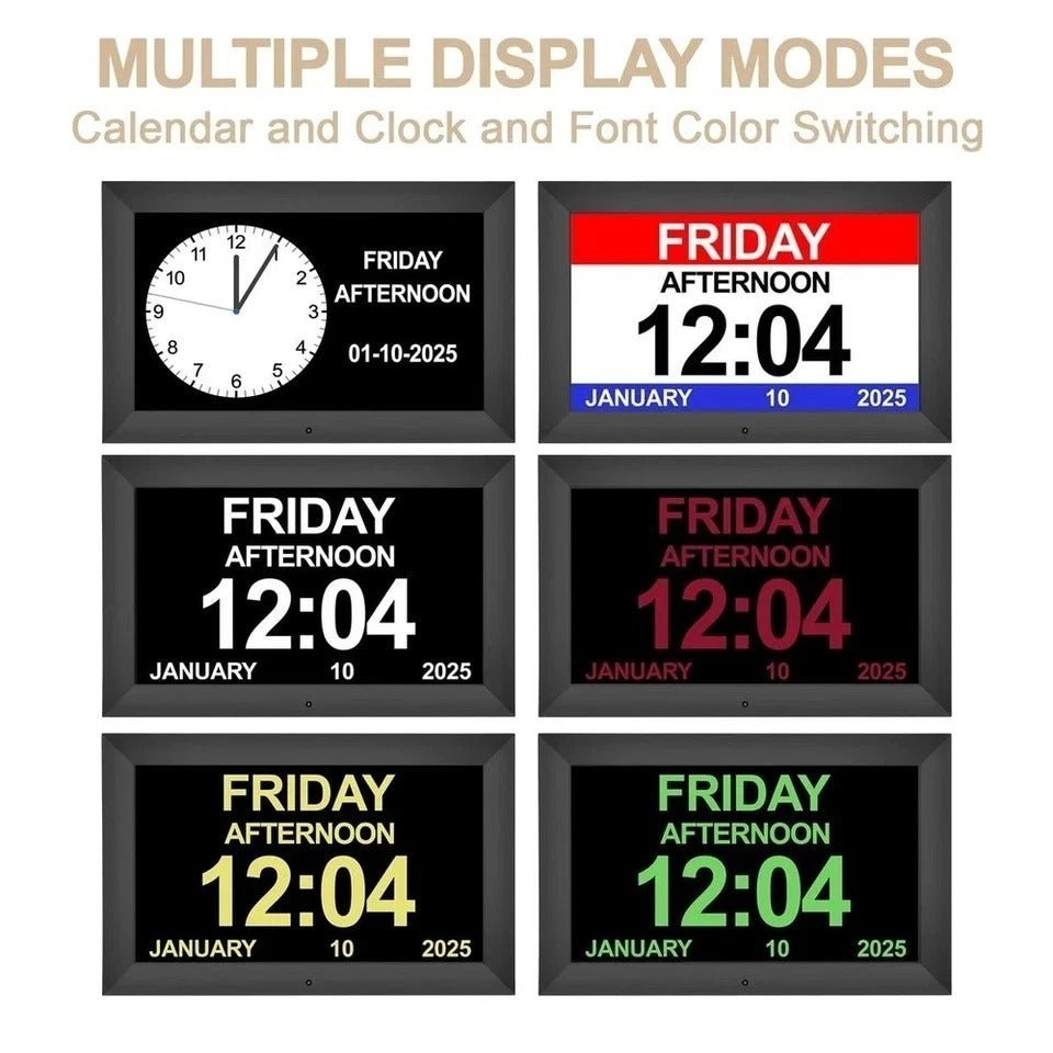 10.1" Extra Large Digital Dementia Clock for Seniors, Easy Read Display Clock...