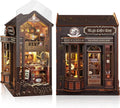 Book Nook Kit for Adults and Teens, DIY Miniature House Kit with Led Light, 3D W