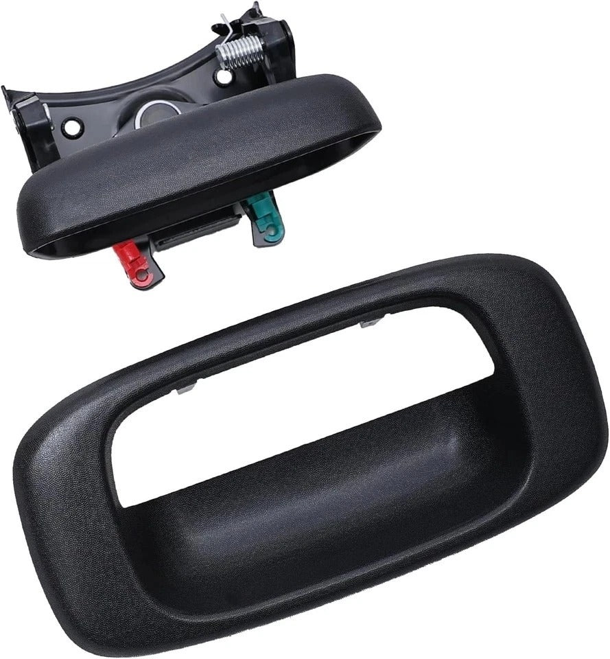 Tailgate Handle & Bezel Kit with Clips for Chevy Silverado GMC Sierra 1999–2007