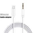 For iPhone 7 8 X XR 11 12 13 Pro Max 8 Pin to 3.5mm AUX Audio Car Adapter Cord