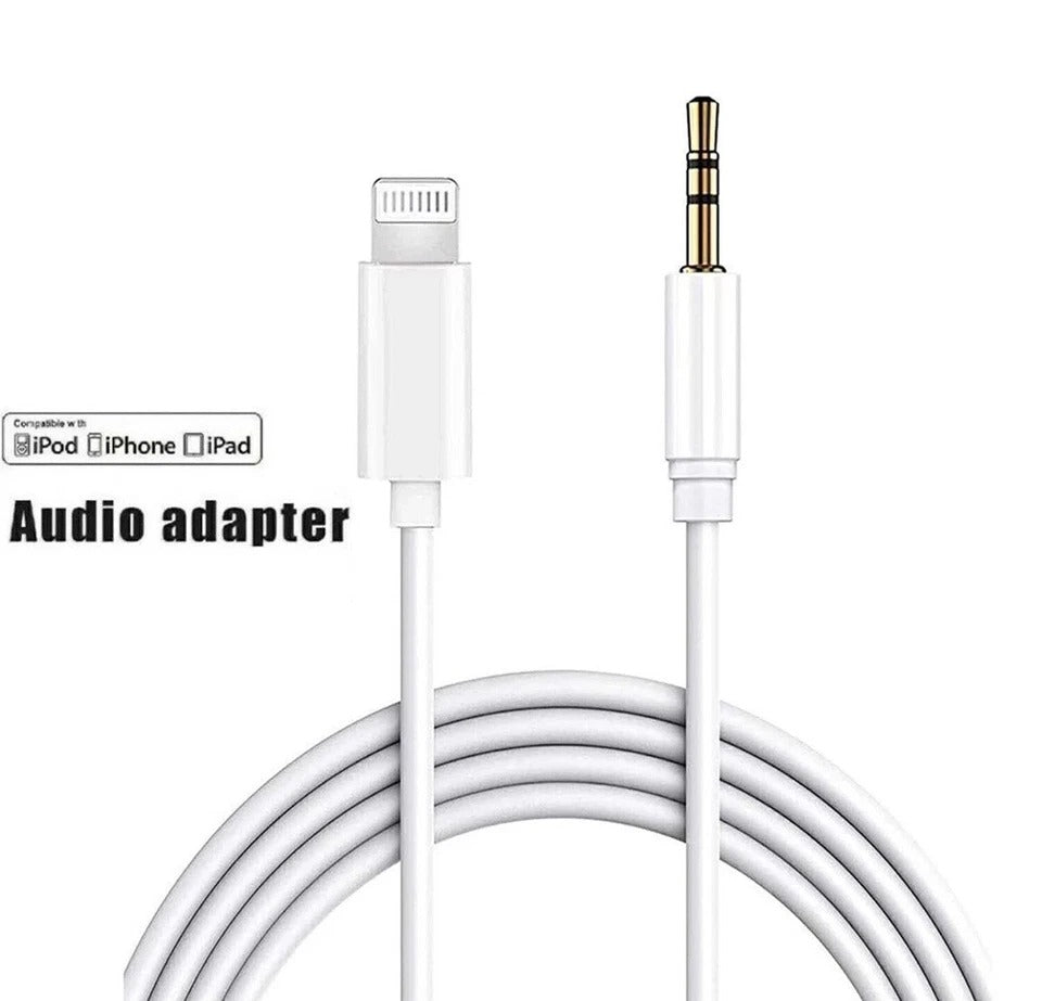 8 Pin to 3.5mm AUX Audio Car Adapter Cord