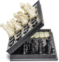14" Magnetic 2-in-1 Travel Chess & Checkers Foldable Board Game Set