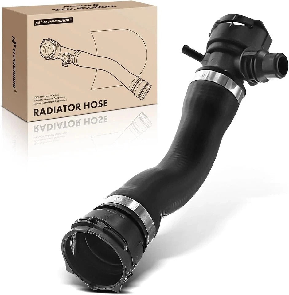 Upper Radiator Coolant Water Hose Pipe Compatible with E82, E88, E89, E90, E