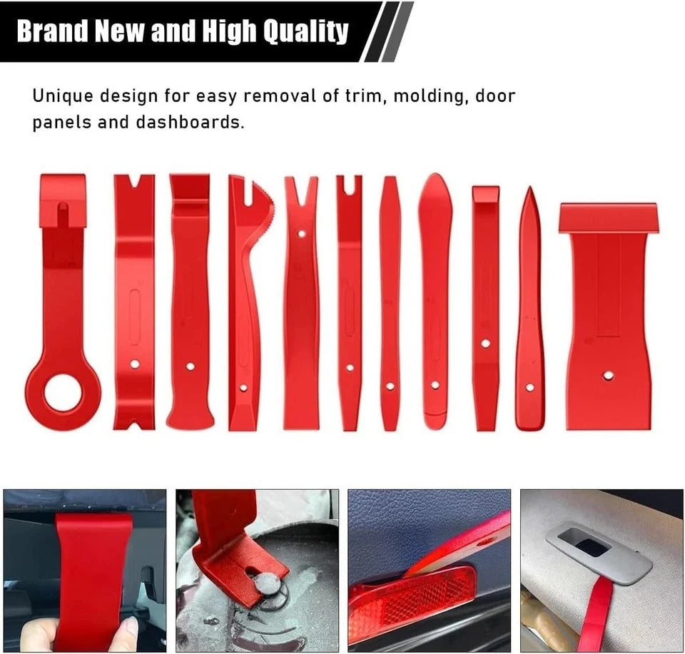 19PCS Trim Removal Tool Set, Car Panel Door Audio Trim Removal Tool Kit, Plastic