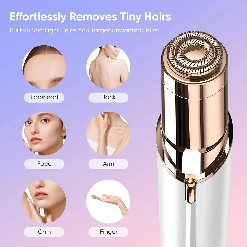 Facial Hair Remover Replacement Heads, 4 Pack, Gold Plated