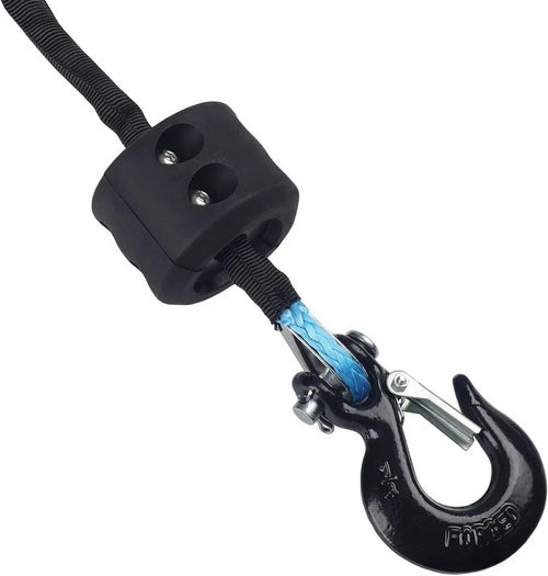 1/4 Inch x 50 Feet Synthetic Winch Rope 10,000LBs Line Cable Blue 1/4 inch