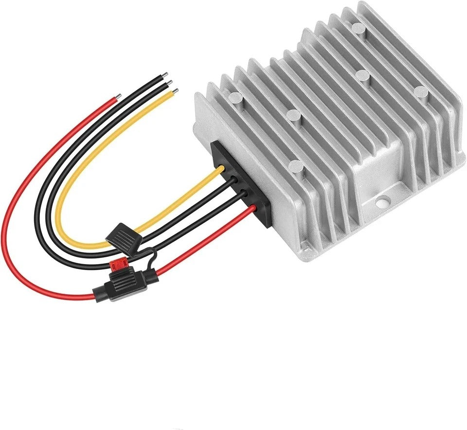 Waterproof 36V/48V to 12V 20A DC-DC Converter with Overload Protection